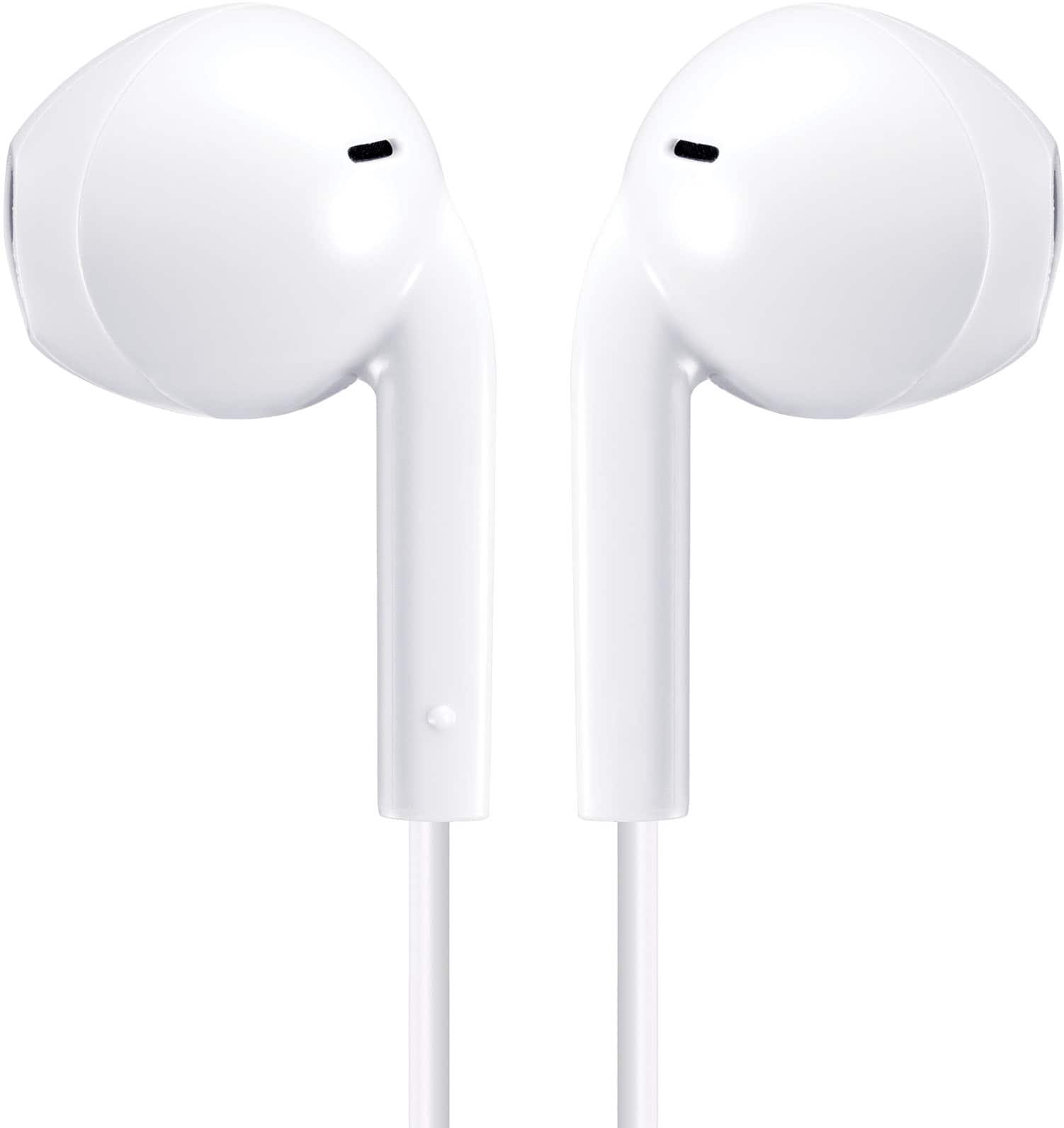 Left. JVC - JVC USB-C Wired Earbuds - White.