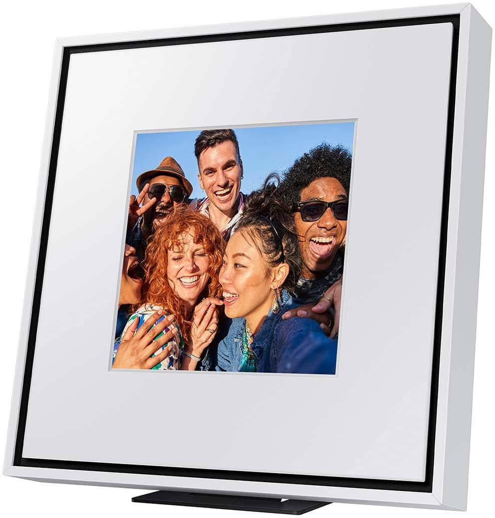 Alt View 11. Samsung - Samsung Music Frame White Bezel - White.