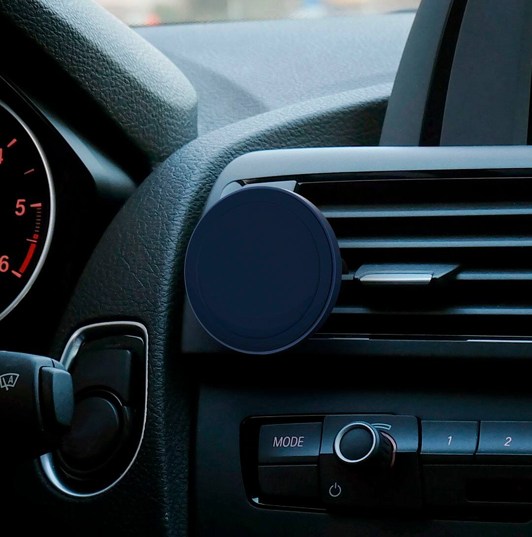 Alt View 14. iOttie - iOttie Velox Mini MagSafe Compatible Air Vent Car Mount  with Magnetic Adapter Ring - Black - Black.