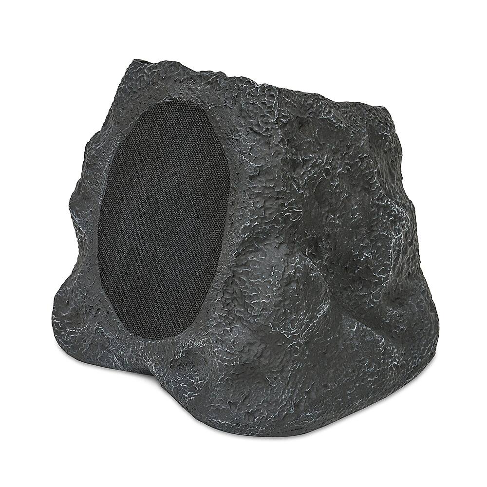 Alt View 12. Victrola - Outdoor Wireless Bluetooth Solar Rock Speaker Connect (Each) - Granite.