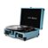 Alt View 11. Victrola - Journey Bluetooth Suitcase Record Player with 3-speed Turntable - Smoke Blue.