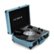 Alt View 12. Victrola - Journey Bluetooth Suitcase Record Player with 3-speed Turntable - Smoke Blue.