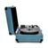Alt View 13. Victrola - Journey Bluetooth Suitcase Record Player with 3-speed Turntable - Smoke Blue.