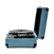 Alt View 14. Victrola - Journey Bluetooth Suitcase Record Player with 3-speed Turntable - Smoke Blue.