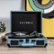 Alt View 17. Victrola - Journey Bluetooth Suitcase Record Player with 3-speed Turntable - Smoke Blue.