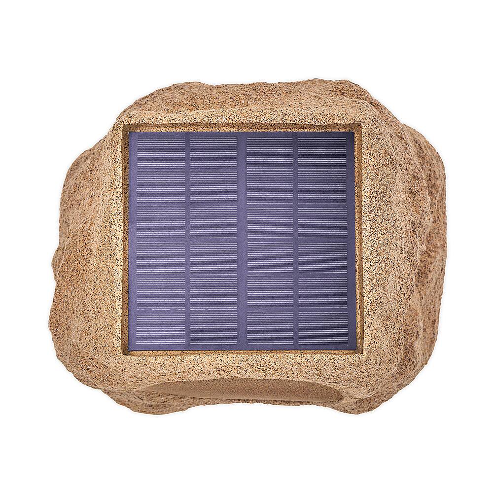 Alt View 15. Victrola - Outdoor Wireless Bluetooth Solar Rock Speaker Connect (Each) - Sand.