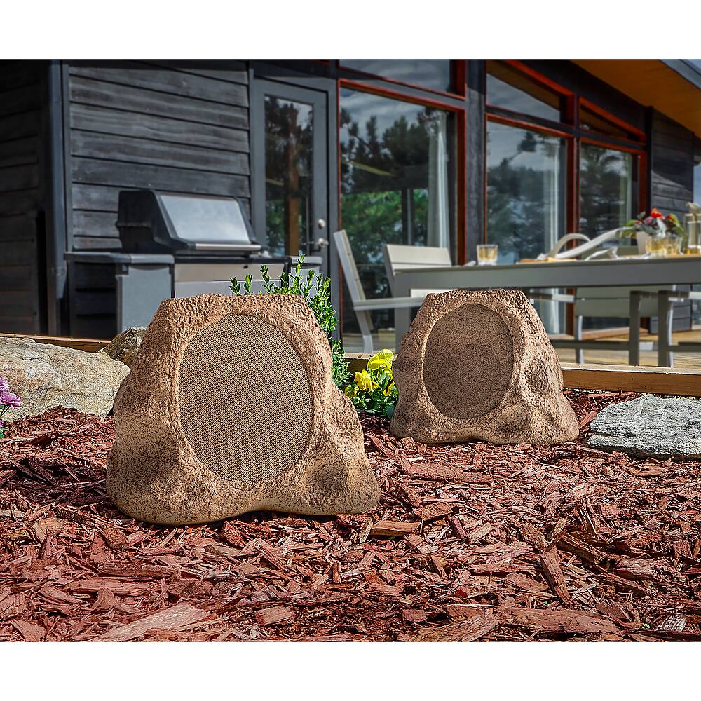 Victrola Outdoor Wireless Bluetooth Solar Rock Speaker Connect (Each