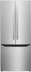 Frigidaire - Gallery 20.0 Cu. Ft. French Door Standard-Depth Refrigerator with Internal Water Dispenser - Smudge Proof Stainless Steel - Front_Zoom