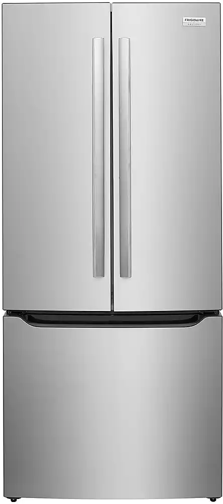 Front. Frigidaire - Gallery 20.0 Cu. Ft. French Door Standard-Depth Refrigerator - Stainless Steel.