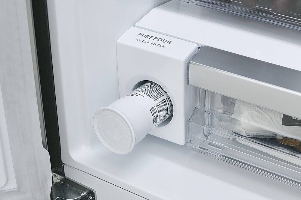 Alt View 15. Frigidaire - Gallery 20.0 Cu. Ft. French Door Standard-Depth Refrigerator - Stainless Steel.