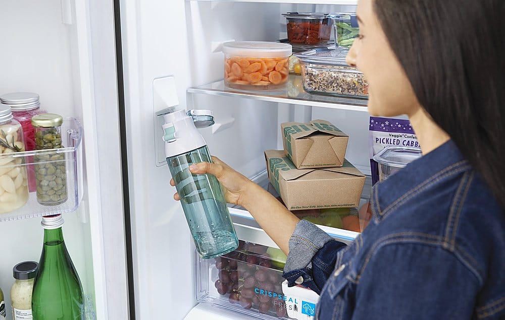 Alt View 17. Frigidaire - Gallery 20.0 Cu. Ft. French Door Standard-Depth Refrigerator - Stainless Steel.