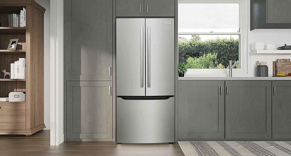 Alt View 18. Frigidaire - Gallery 20.0 Cu. Ft. French Door Standard-Depth Refrigerator - Stainless Steel.