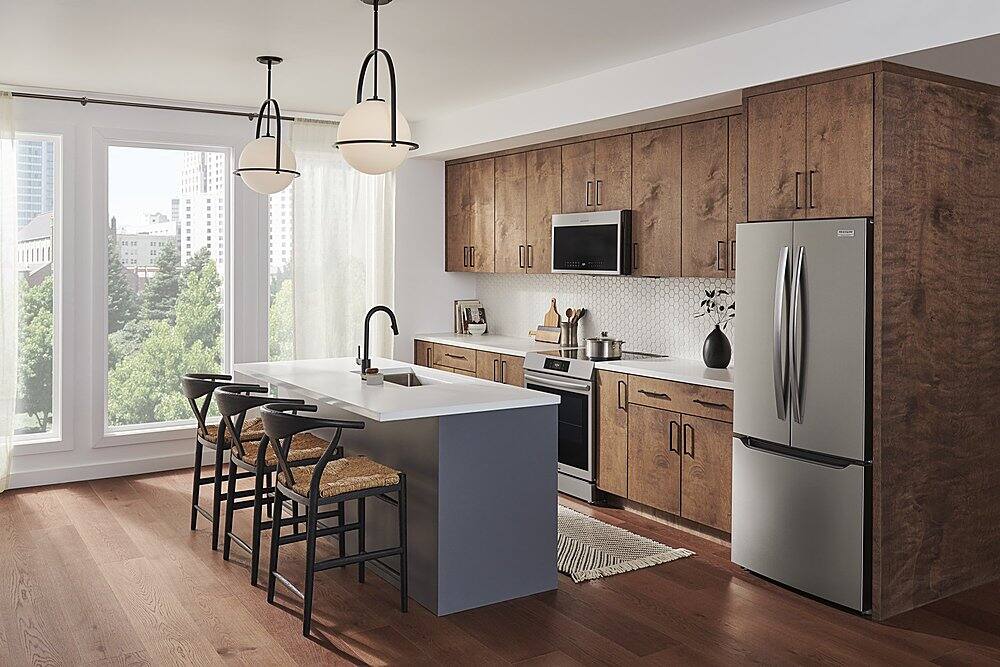 Alt View 19. Frigidaire - Gallery 20.0 Cu. Ft. French Door Standard-Depth Refrigerator - Stainless Steel.