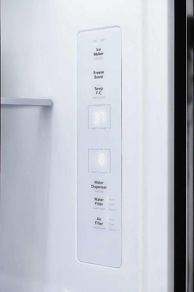 Alt View 5. Frigidaire - Gallery 20.0 Cu. Ft. French Door Standard-Depth Refrigerator - Stainless Steel.