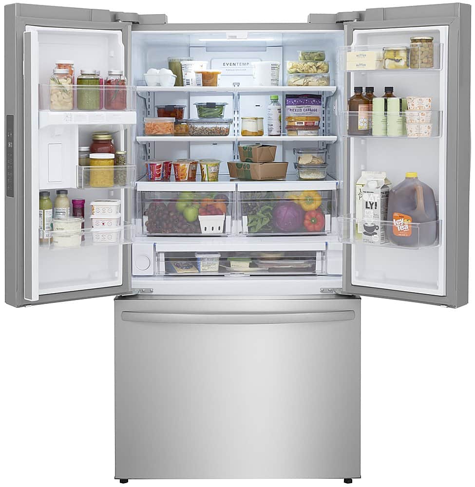 Alt View 2. Frigidaire - Frigidaire 28.8 Cu. Ft. French Door Standard-Depth Refrigerator - Stainless Steel.