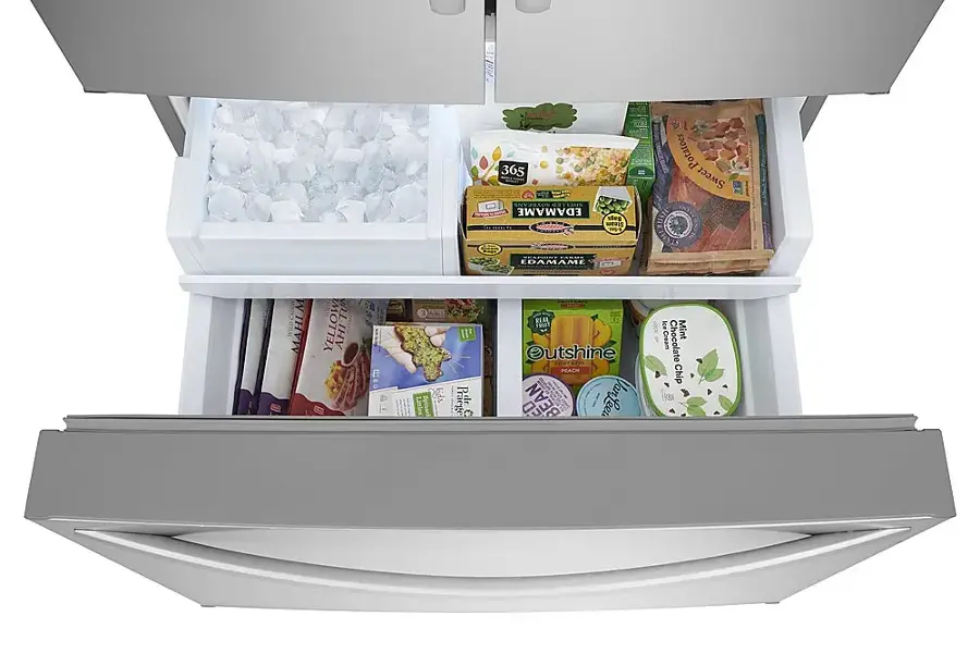 Alt View 3. Frigidaire - Frigidaire 28.8 Cu. Ft. French Door Standard-Depth Refrigerator - Stainless Steel.