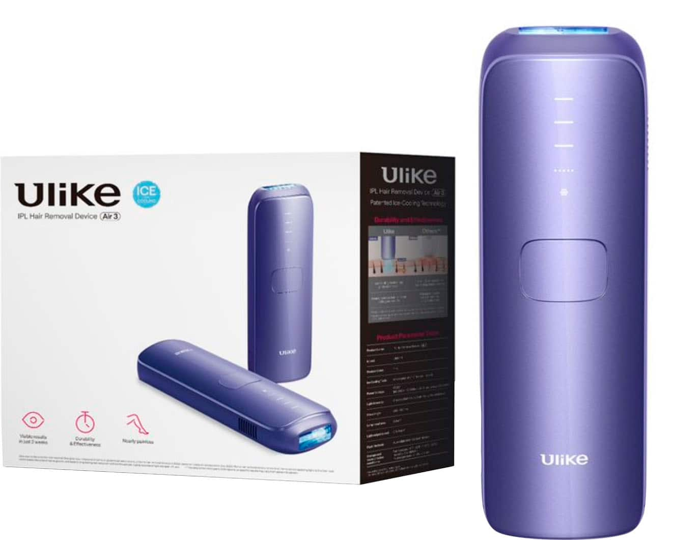 Ulike Air 3 Ice Cooling IPL Dry Hair Removal Device Purple UI06 PR - Best  Buy