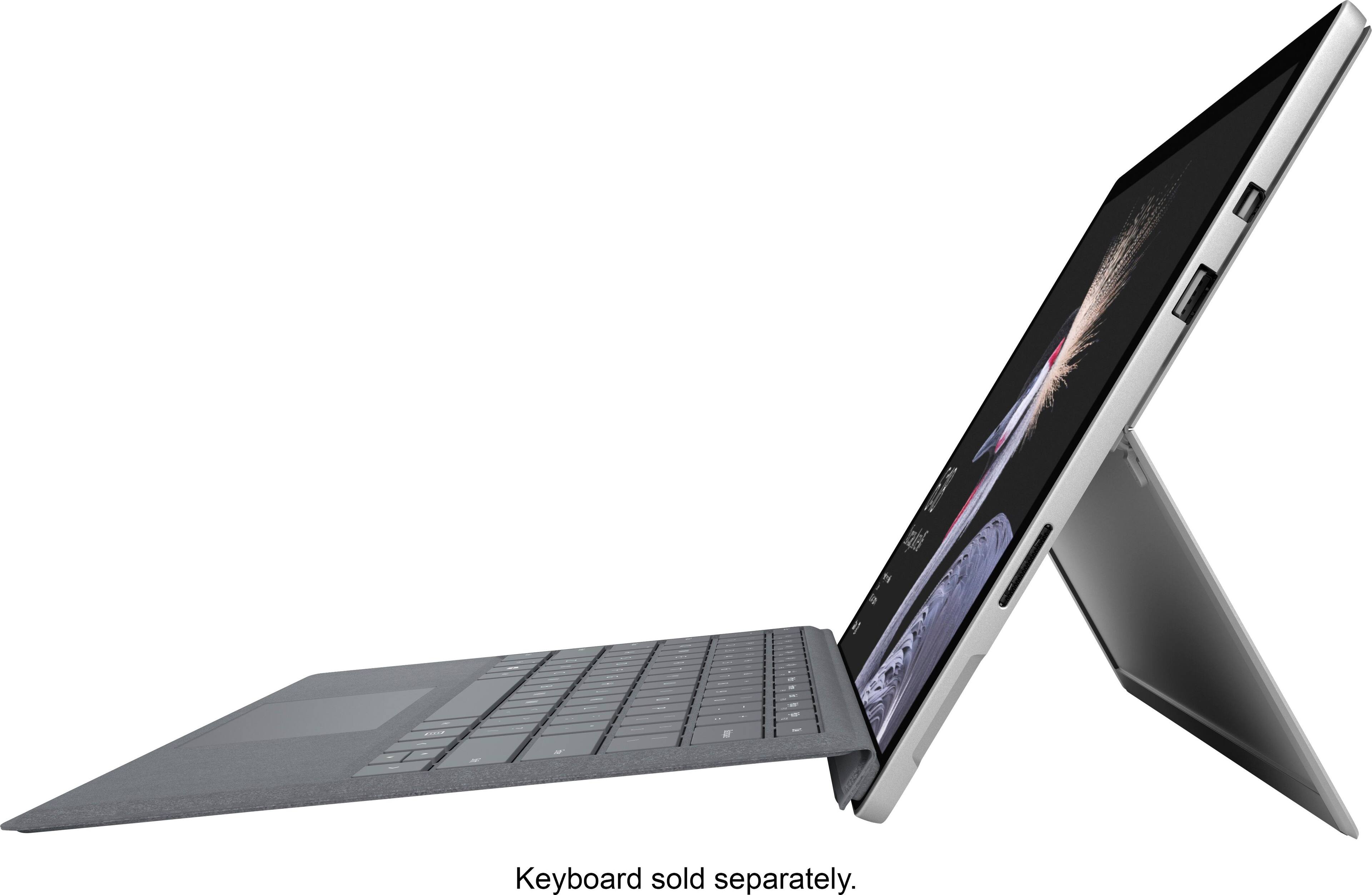 Alt View 13. Microsoft - Refurbished Surface Pro – 12.3” Touchscreen – Intel Core i5 – 4GB Memory – 128GB Solid State Drive (Latest Model) - Silver.