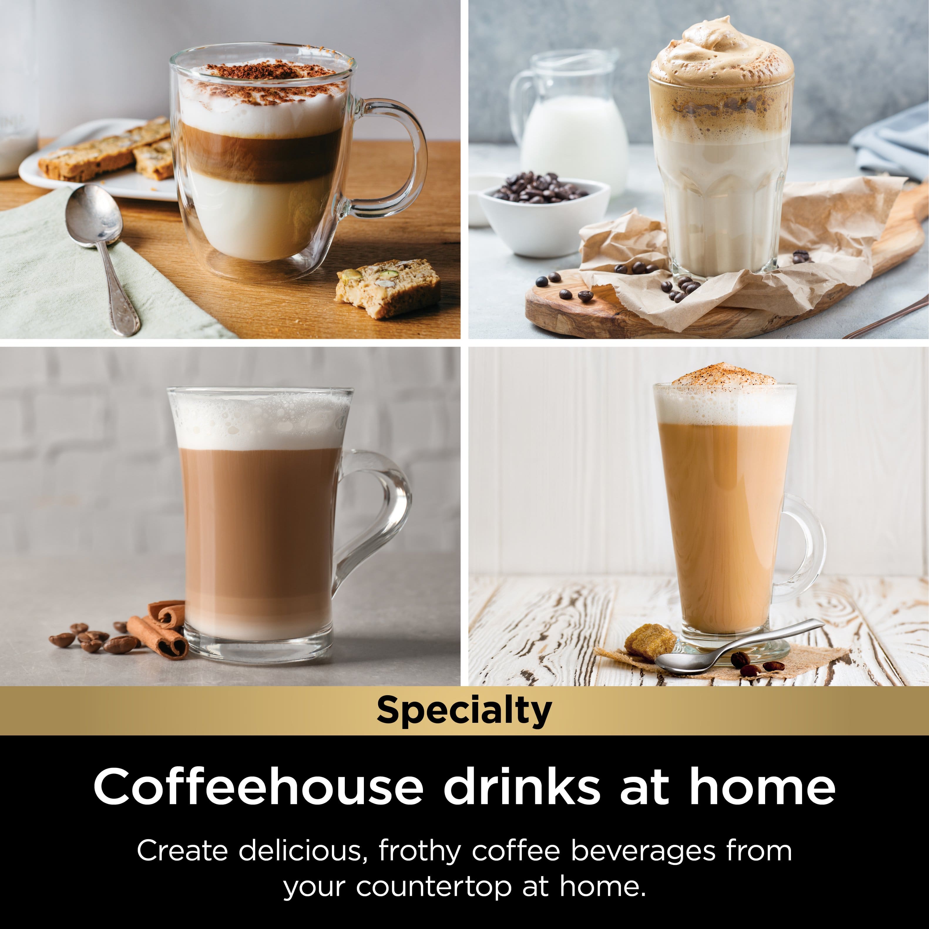 Specialty Coffeehouse Drinks at Home: Create Delicious, Frothy Coffee Beverages from Your Countertop at Home.