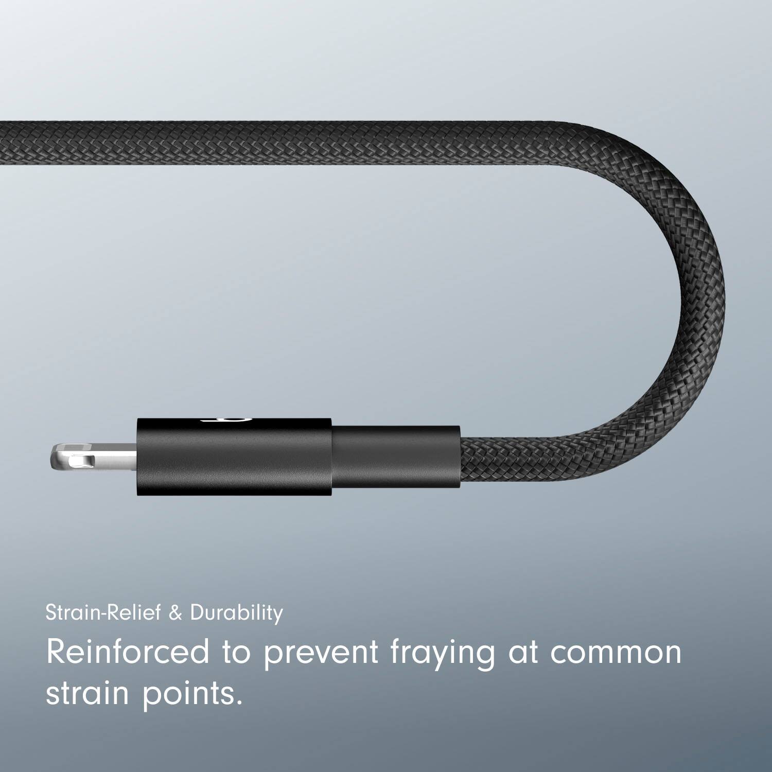 Alt View 14. Beats - 5' USB-C to Lightning Woven Cable - Bolt Black.