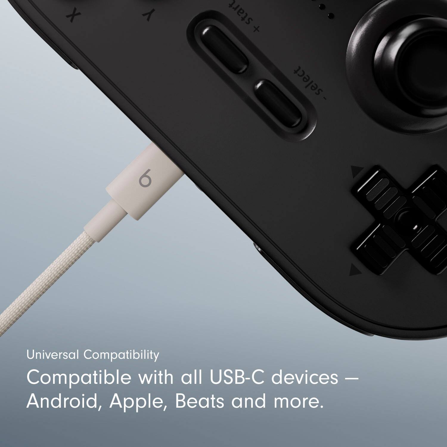 Alt View 12. Beats - 5' USB-C to USB-C Woven Cable - Surge Stone.