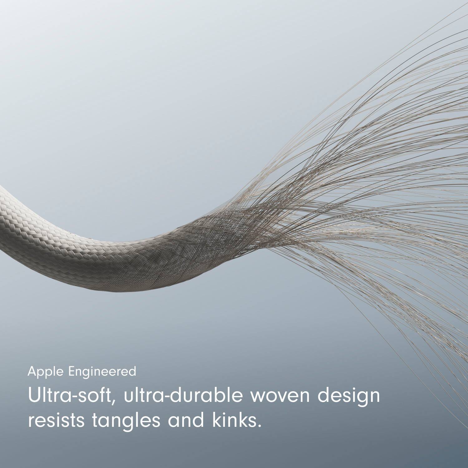 Alt View 13. Beats - 5' USB-C to USB-C Woven Cable - Surge Stone.