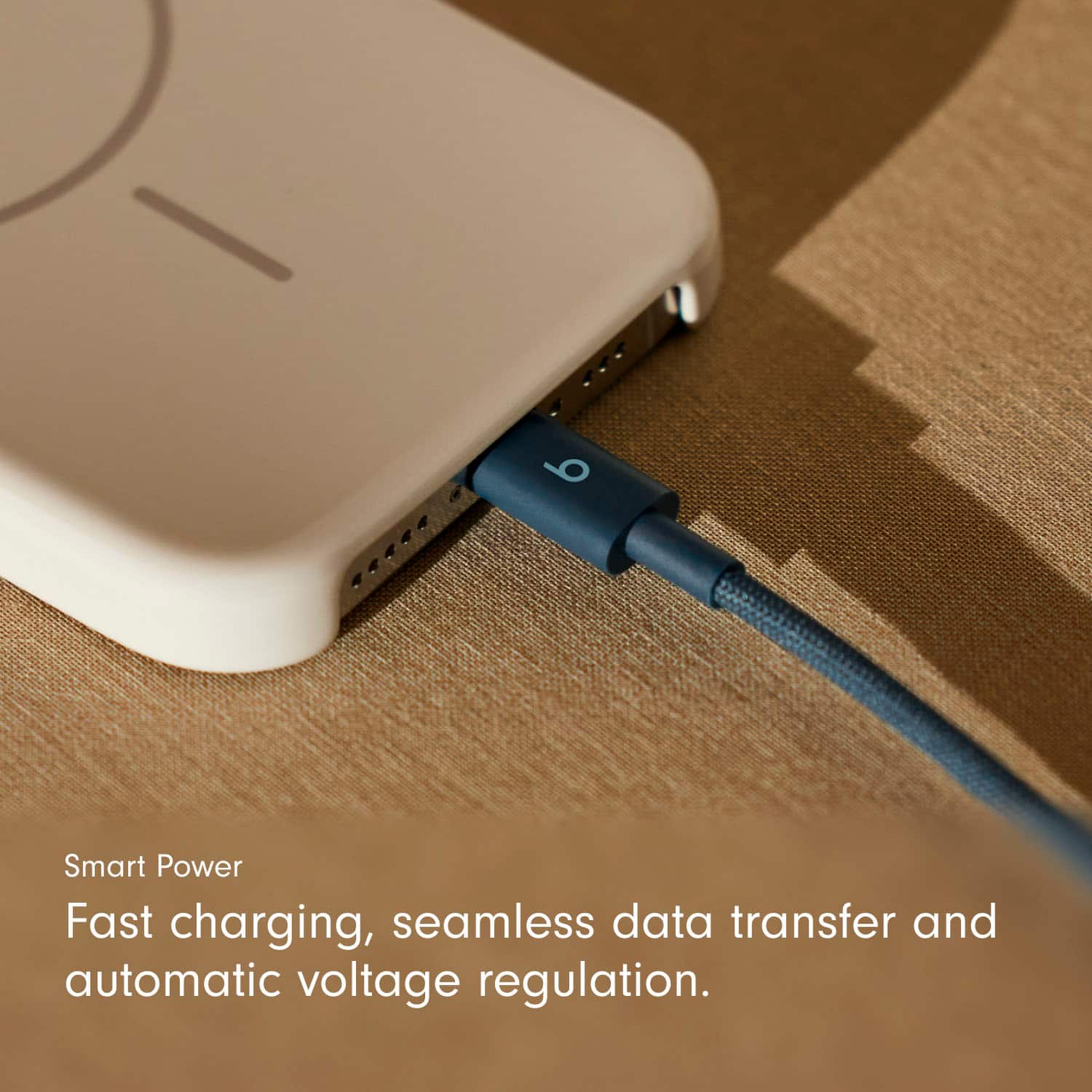 Alt View 15. Beats - 5' USB-C to USB-C Woven Cable - Nitro Navy.