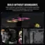 Build Without Boundaries. Wide component compatibility to accommodate large GPUs and radiators, EATX motherboards, or reverse connection motherboards for a cable-free view.