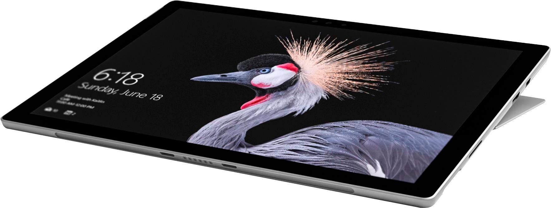 Alt View 12. Microsoft - Refurbished Surface Pro - 12.3" Touch-Screen - Intel Core M - 4GB Memory - 128GB SSD with Black  Cover (Latest Model) - Silver.