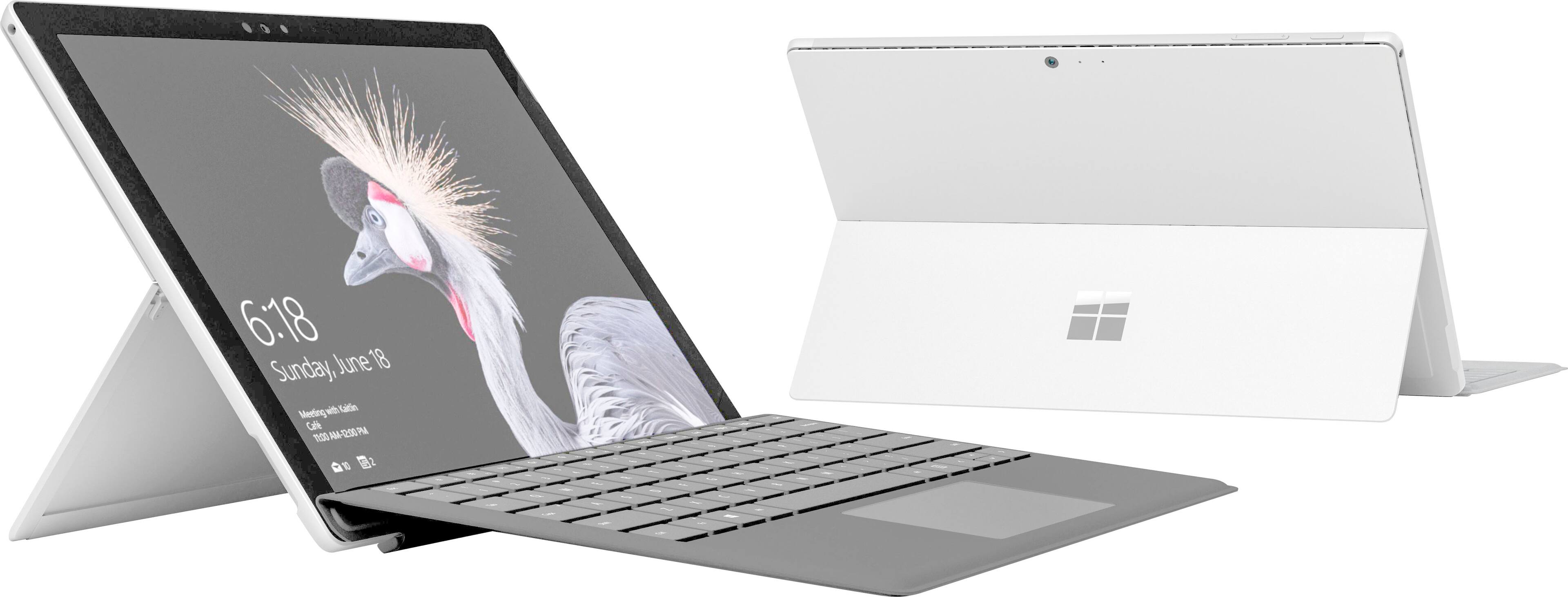 Alt View 14. Microsoft - Refurbished Surface Pro - 12.3" Touch-Screen - Intel Core M - 4GB Memory - 128GB SSD with Black  Cover (Latest Model) - Silver.