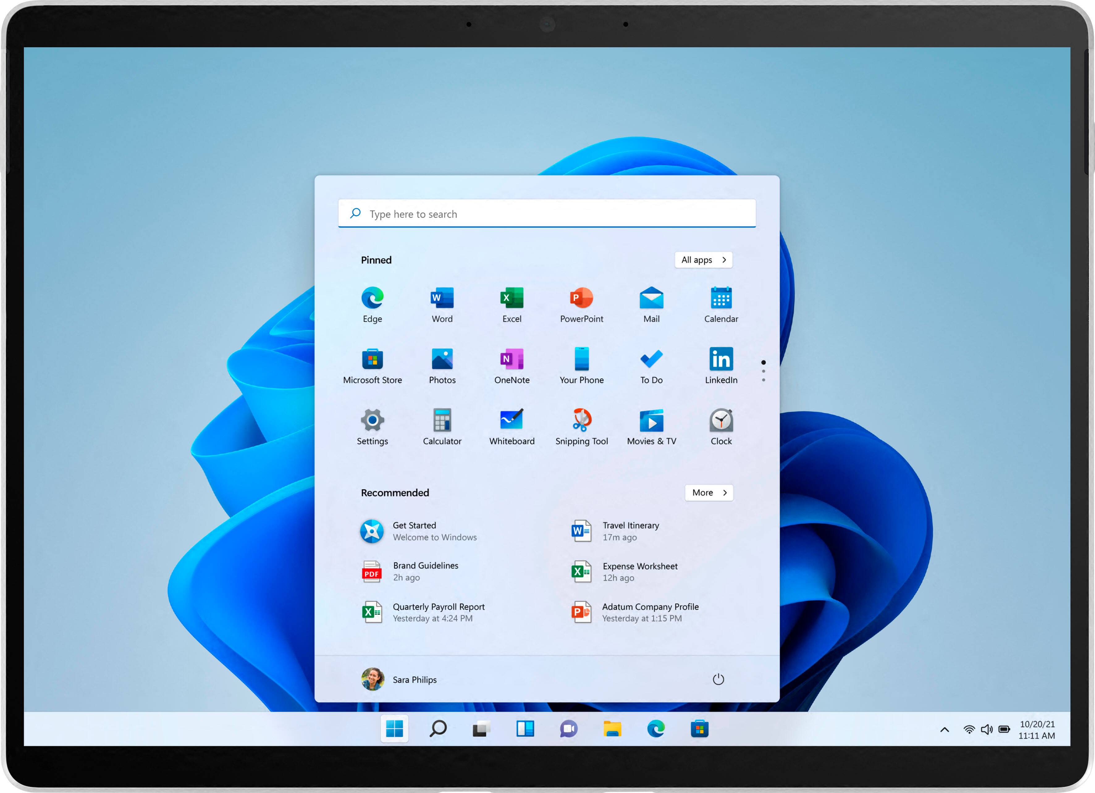 Alt View 12. Microsoft - Refurbished Surface Pro X – 13” Touch Screen – Microsoft SQ2 – 16GB Memory – 256GB SSD – Device Only - Platinum.