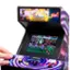 The image features a person playing a video game on a Teenage Mutant Ninja Turtles machine. The game is displayed on a TV screen, and the person is using a joystick to control the game. The machine is designed to accept coins, and it is likely that the person has inserted a coin to play the game. The game appears to be an arcade-style game, and it is likely that the person is enjoying the gameplay and immersive experience it offers.