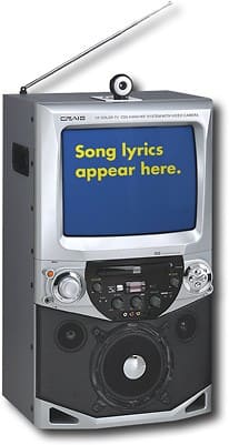 Angle Standard. Craig - CD+G Karaoke with Integrated 13" Monitor.