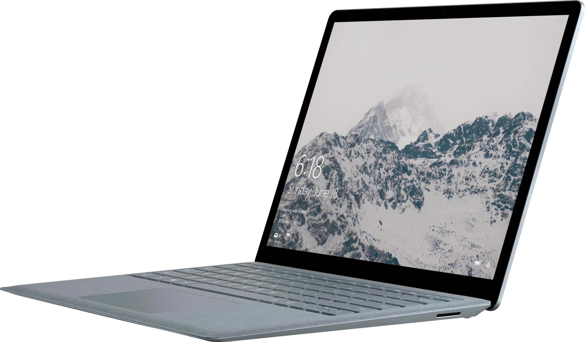 Angle. Microsoft - Refurbished Surface Laptop – 13.5” Touchscreen - Intel Core i7 – 16GB Memory – 512GB Solid State Drive - Platinum.