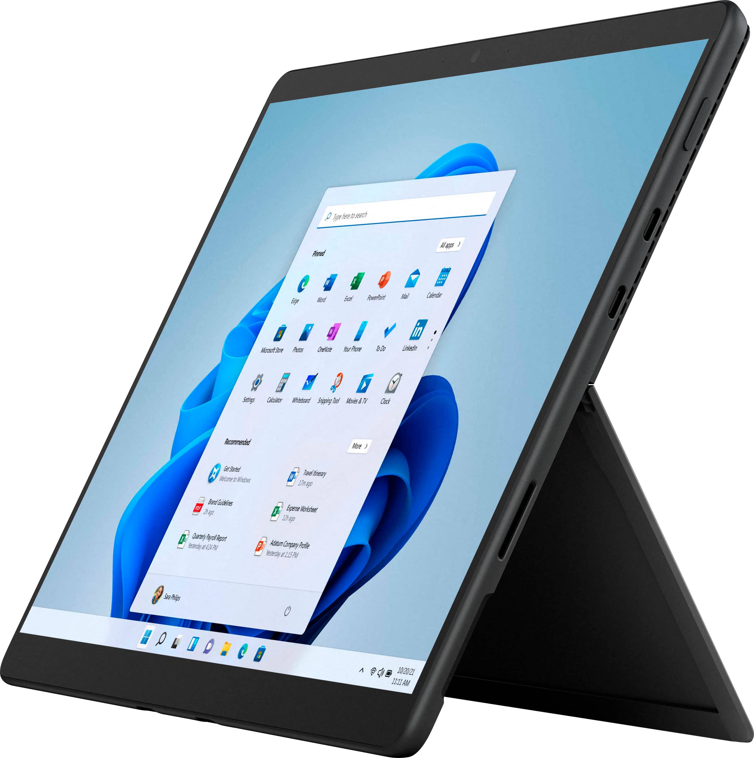 Front. Microsoft - Refurbished Surface Pro 8 – 13” Touch Screen – Intel Evo Platform Core i5 – 8GB Memory – 256GB SSD – Device Only - Graphite.