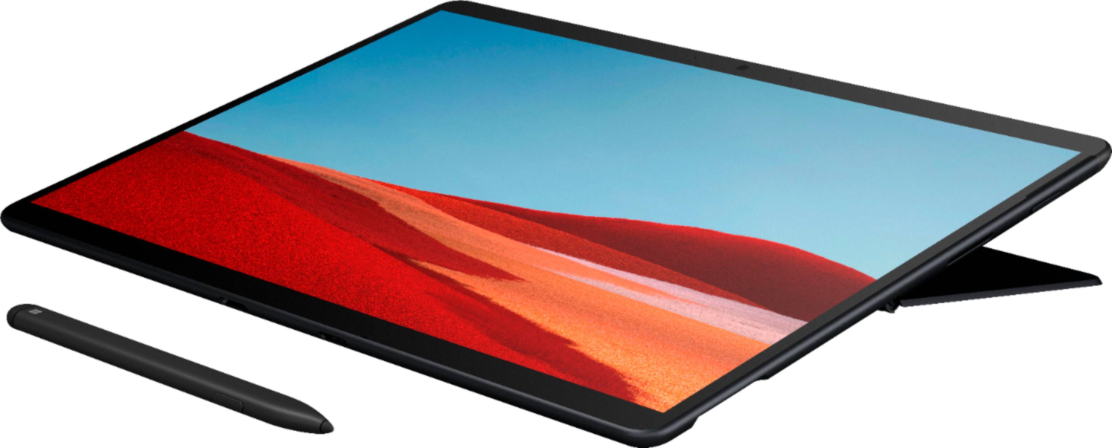 Alt View 14. Microsoft - Refurbished Surface Pro X - 13" Touch Screen - Microsoft SQ1 - 8GB Memory - 256GB SSD - WiFi+4G LTE - Keyboard+Slim Pen - Matte Black.