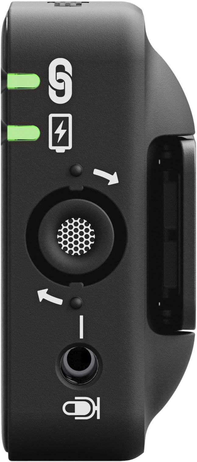 Alt View 12. RØDE - Wireless ME Dual Compact wireless microphone system with two transmitters for dual-channel recording - Black.