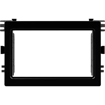 Front. Metra - Dash Kit for Select 2020-2021 Mitsubishi Outlander Vehicles - Gloss Black.