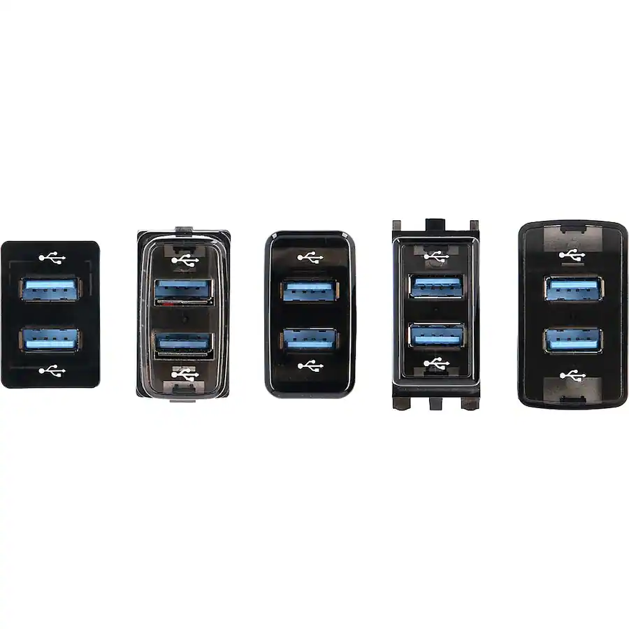 Usb Type A Stackable Metra Install Bay Dual 3' Female USB Type A to Male USB Type A Adapter ...