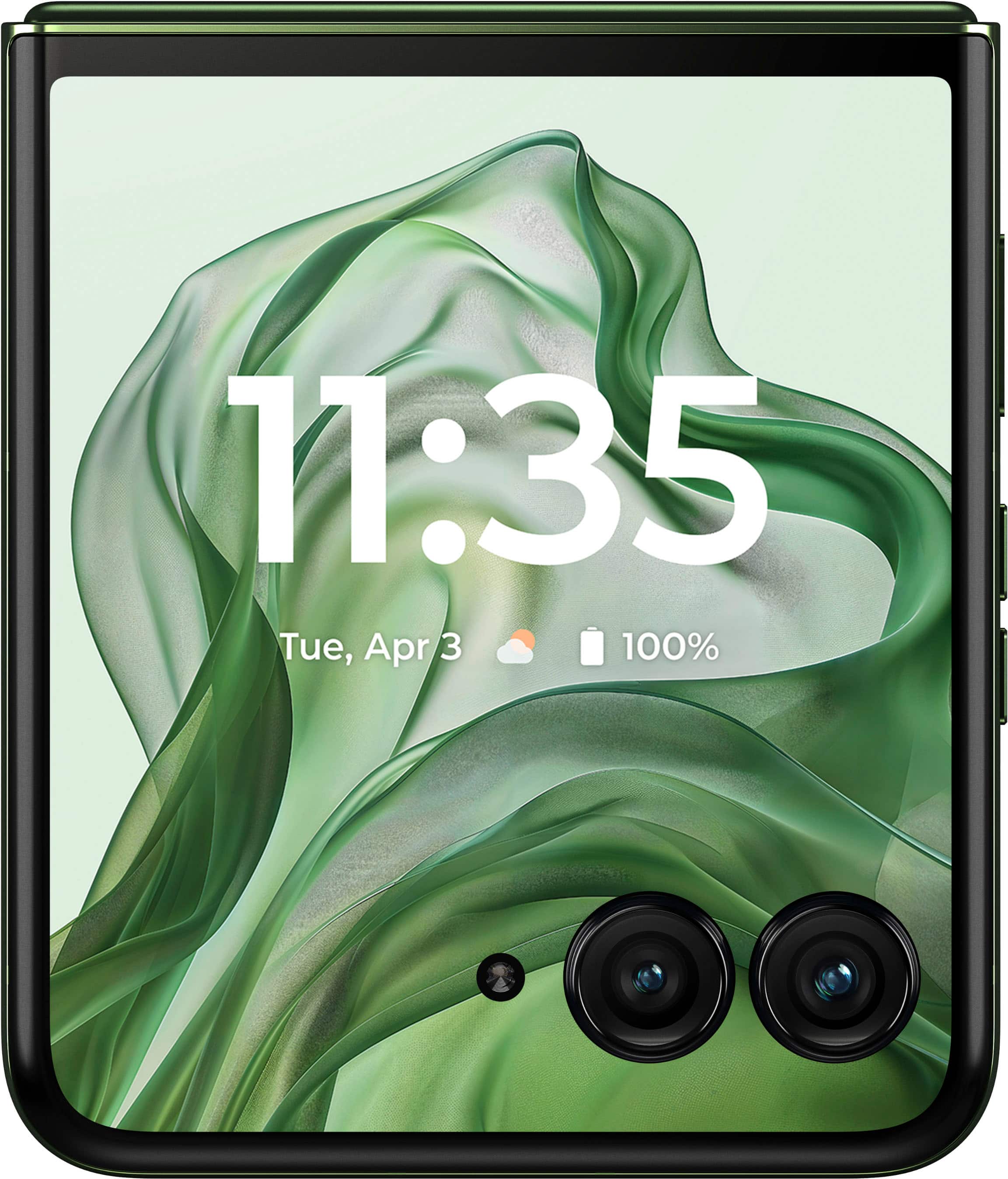 The text on the image reads: "11:35 Tue, Apr 3 100%".