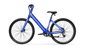 OKAI - LyteCycle EB60 Minimalist Fitness Step-through e-Bike w/ up to 62 miles Max Operating Range and 20 MPH Max Speed - Bolt Blue - Front_Zoom