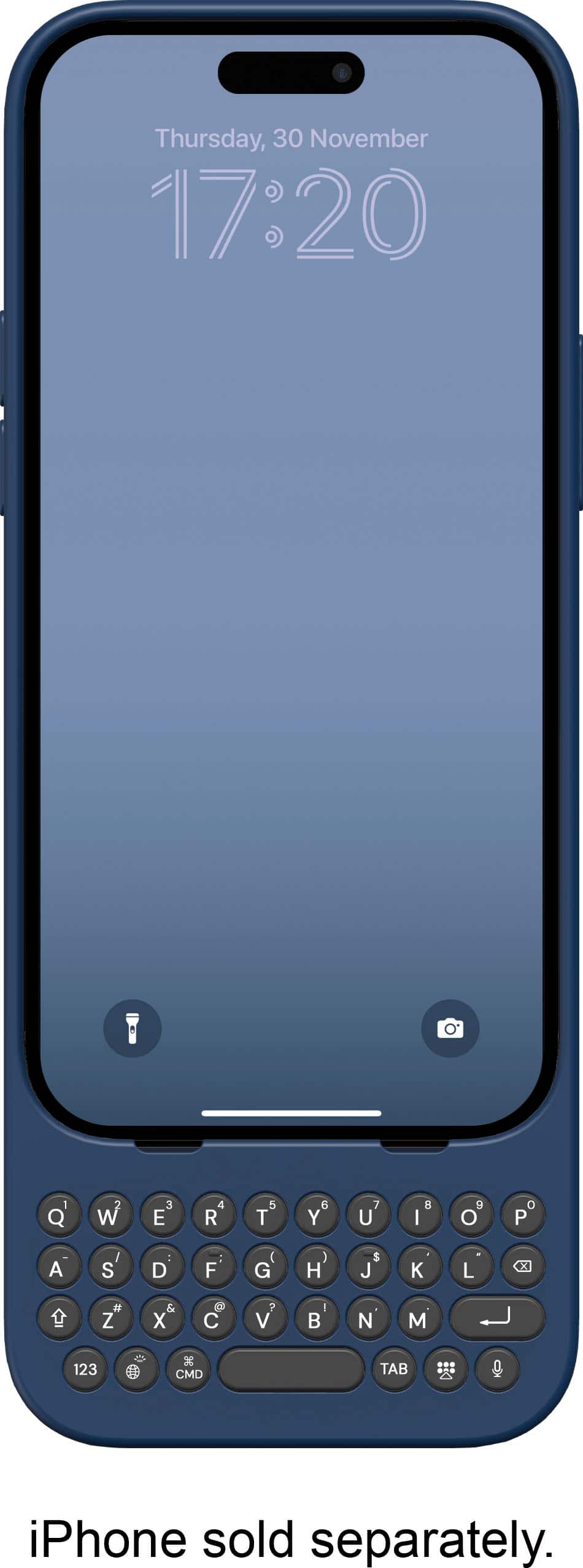 Clicks - Keyboard for Apple iPhone 15 & 16e - Royal Ink - Front_Zoom