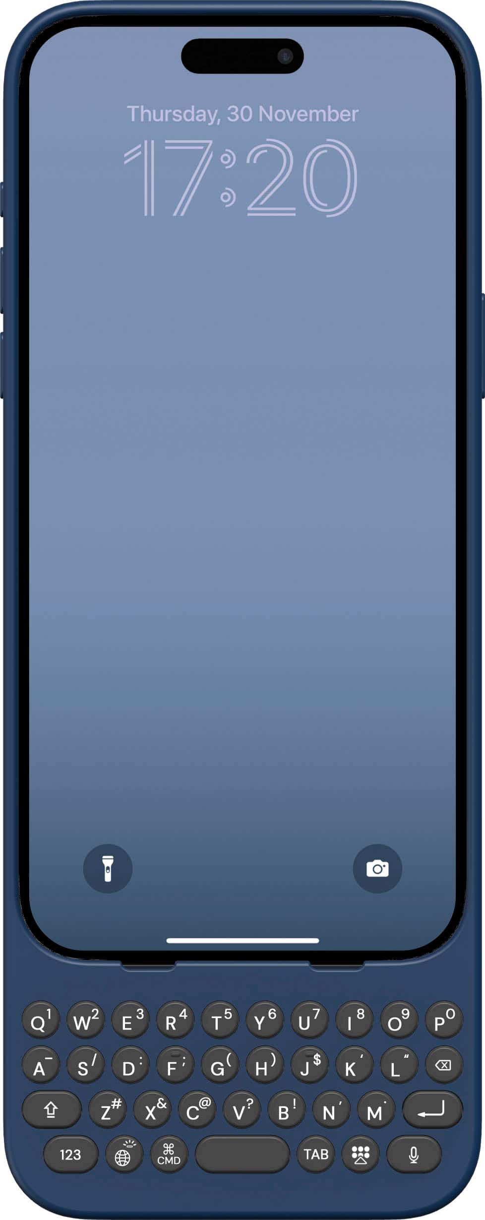 Clicks - Keyboard for Apple iPhone 15 Plus - Royal Ink - Front_Zoom