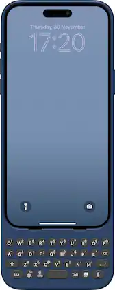 Clicks - Keyboard for Apple iPhone 15 Plus - Royal Ink