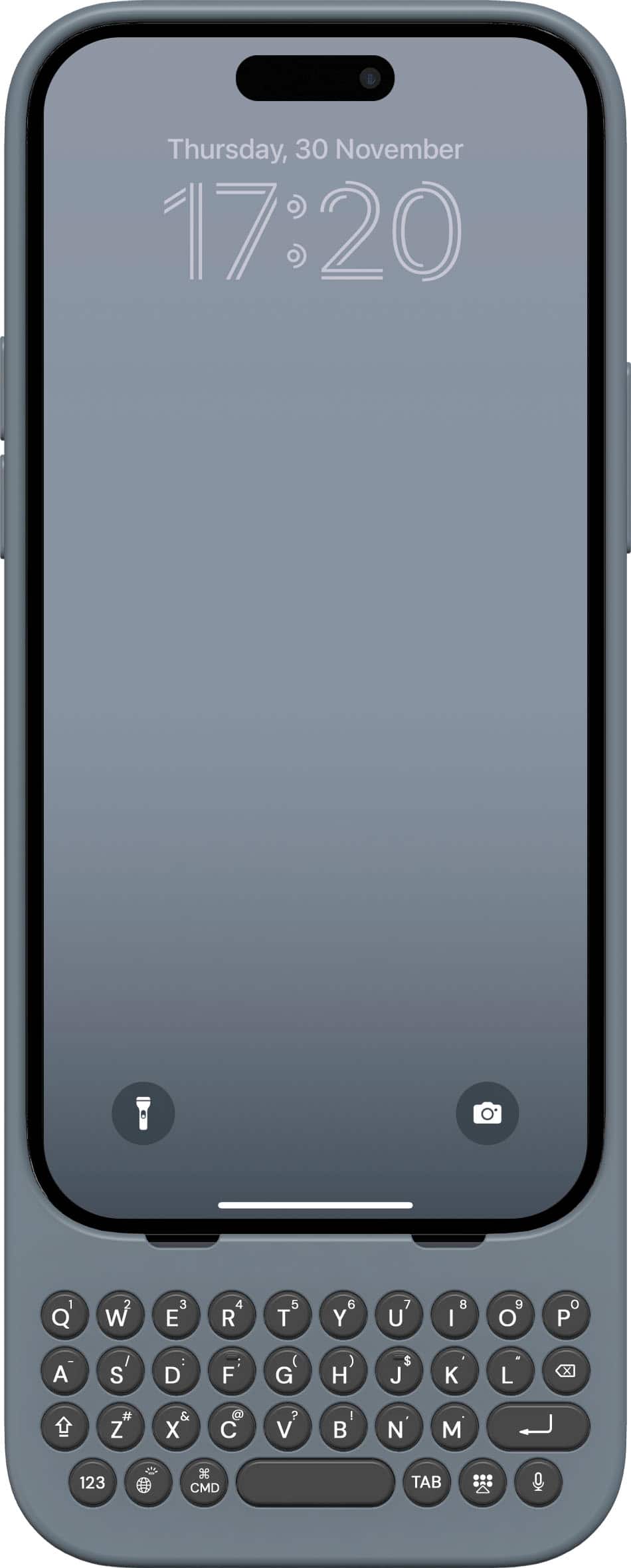 Clicks - Keyboard for Apple iPhone 14 Pro - London Sky - Front_Zoom