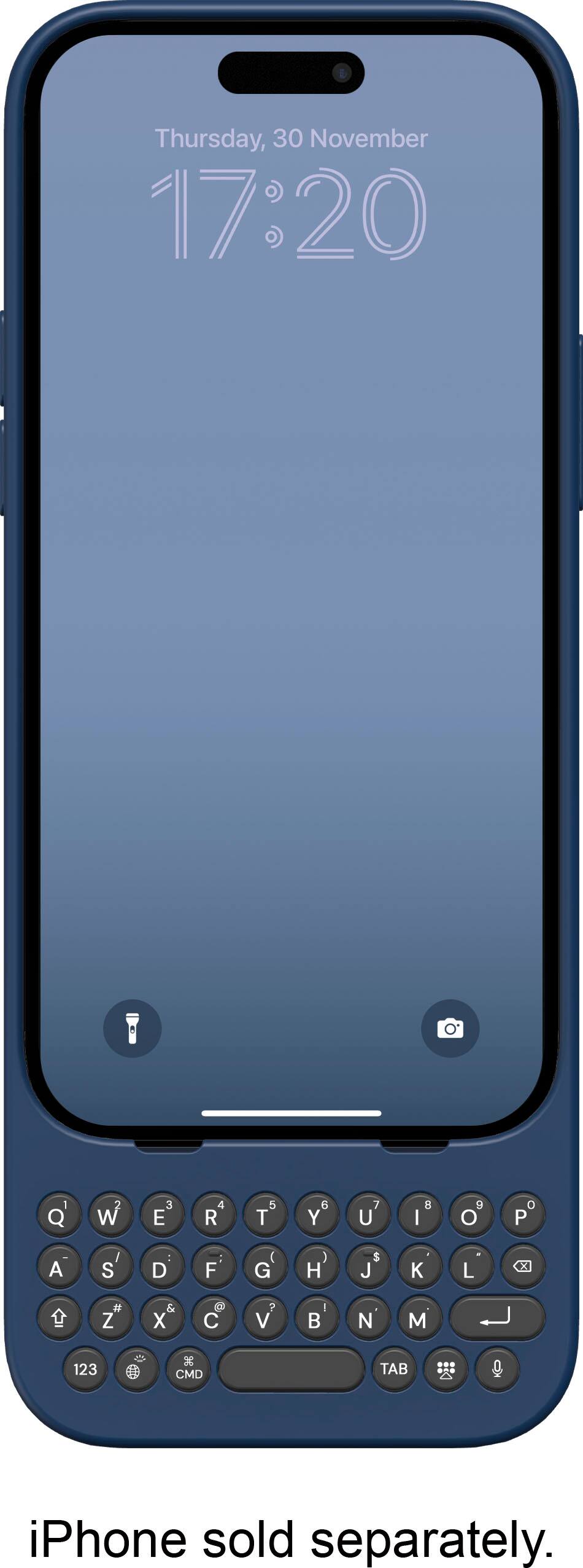 Clicks - Keyboard for Apple iPhone 15 Pro - Royal Ink