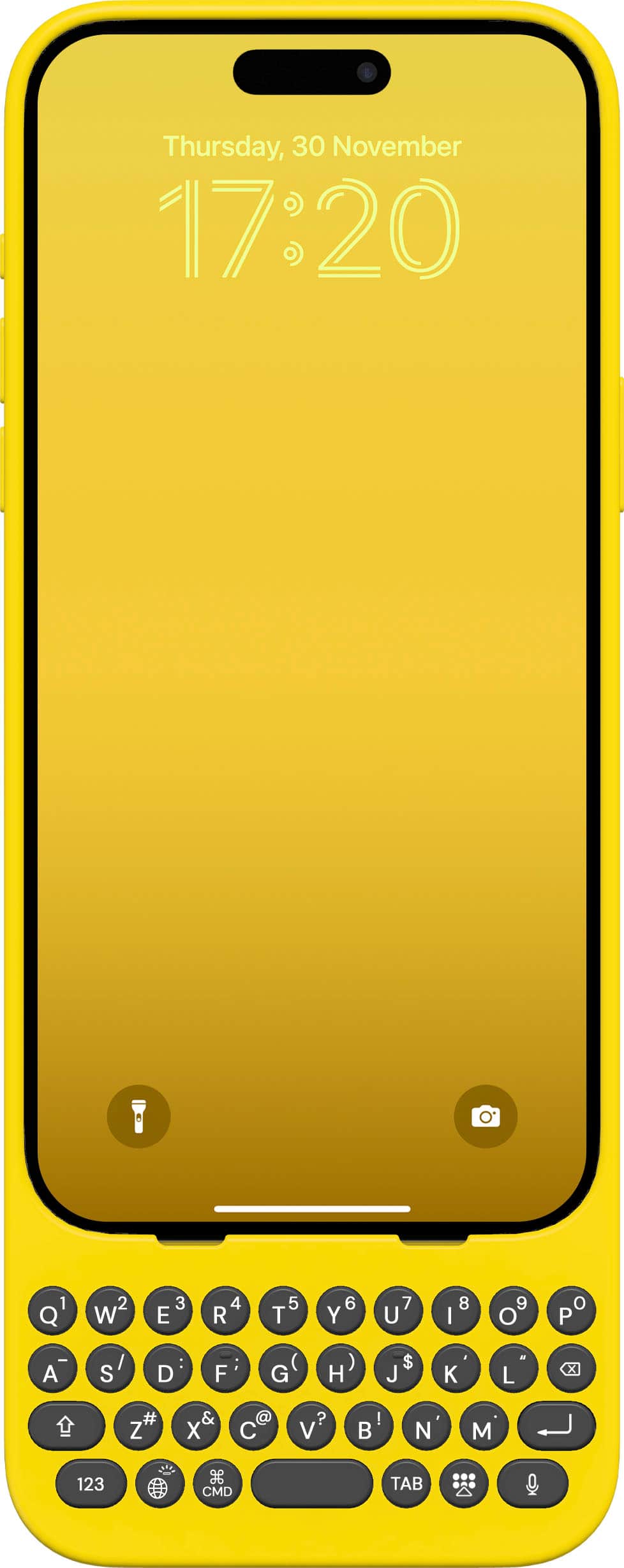 Clicks - Keyboard for Apple iPhone 14 Pro Max - BumbleBee - Front_Zoom