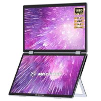 Maxfree - M2 Dual-Screen 15.6" Laptop Extension Monitor - Black - Front_Zoom