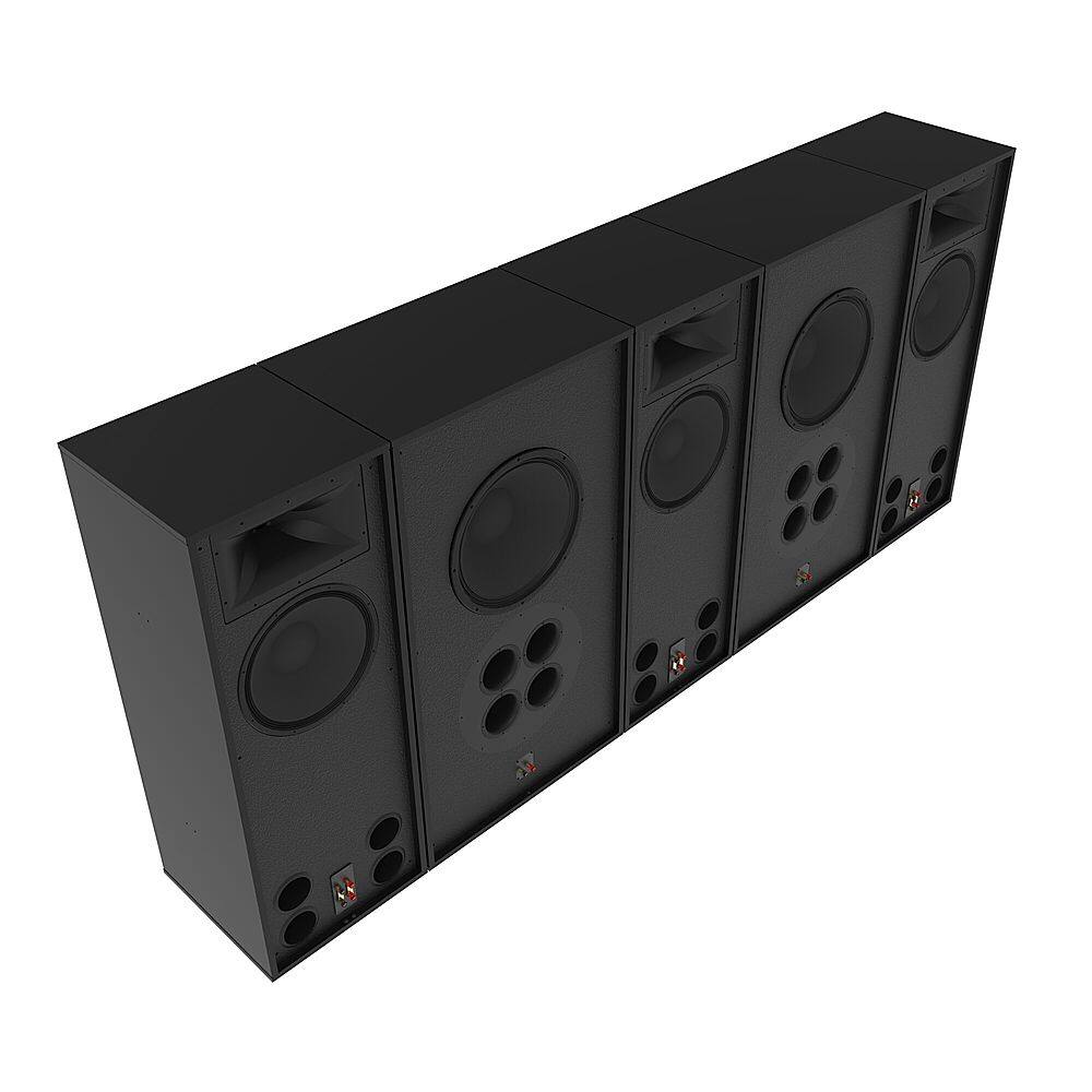 Angle. Klipsch - Klipsch Real Custom Cinema RC-122-BTS with (3) 3" Titanium Compression Drivers, Single Crossover Loudspeaker, Each - Black.