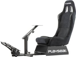 PlaySeat - Evolution Racing Suède Foldable Racing Cockpit - Black - Front_Zoom